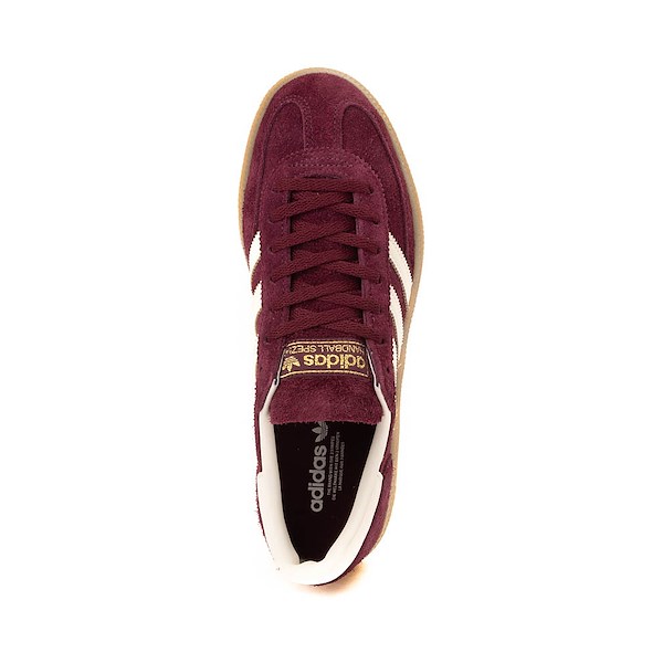 alternate view Womens adidas Handball Spezial Athletic Shoe - Maroon / Cream White / Gold MetallicALT2