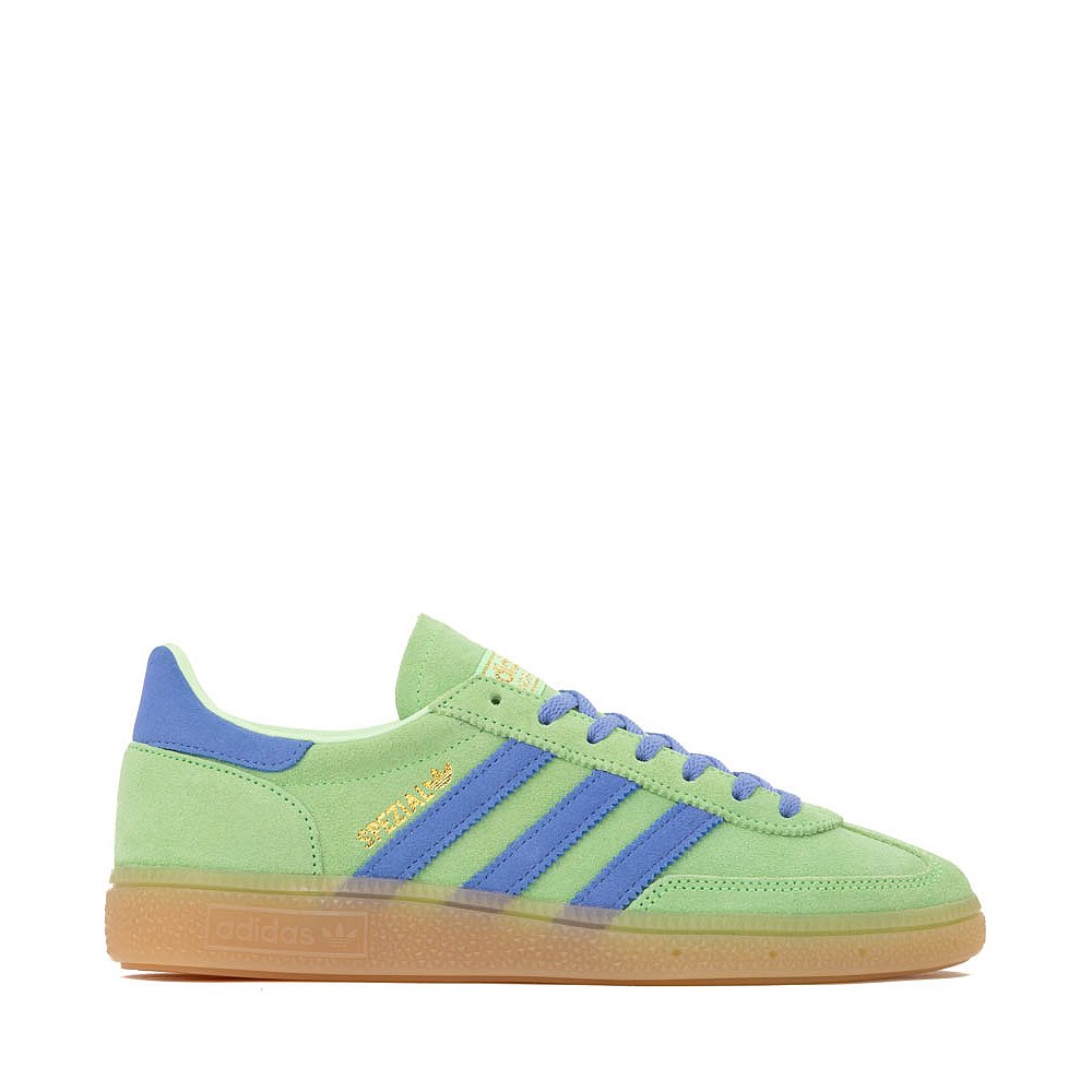 Womens adidas Handball Spezial Athletic Shoe - Lime Burst / Blue Fusion / Gum