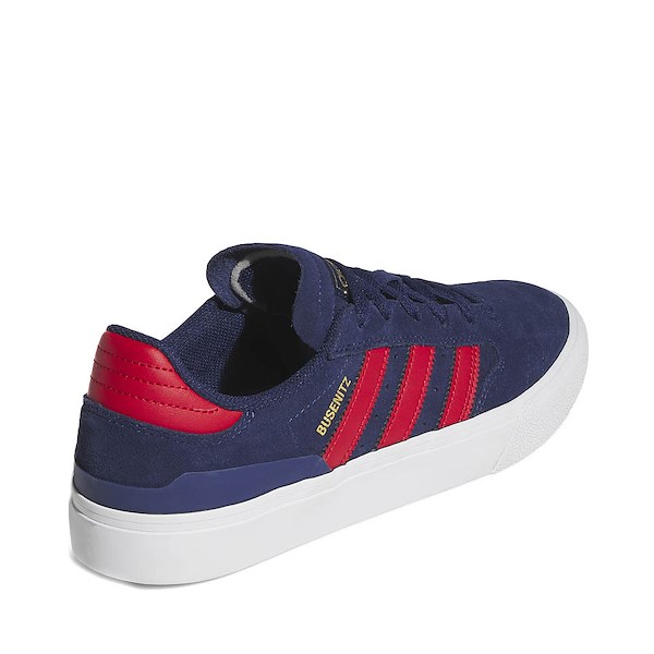 alternate view Mens adidas Busenitz Vulc II Athletic Shoe - Dark Blue / Better Scarlet / Gold MetallicALT4
