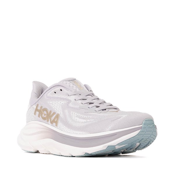 alternate view Womens HOKA Clifton 10 Athletic Shoe - Ash Grey / Foggy GreyALT5