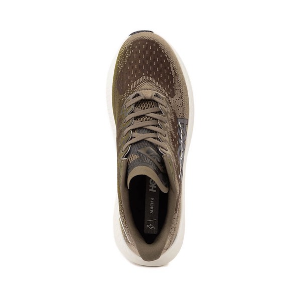 alternate view Mens HOKA Mach 6 Athletic Shoe - Antique Olive / Truffle SaltALT2