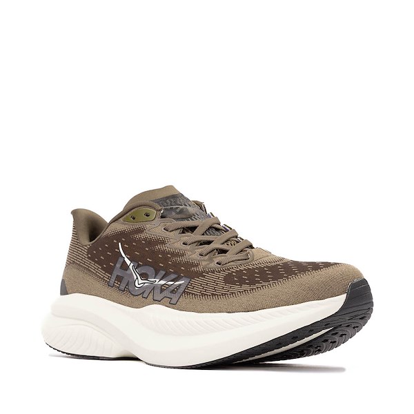alternate view Mens HOKA Mach 6 Athletic Shoe - Antique Olive / Truffle SaltALT5