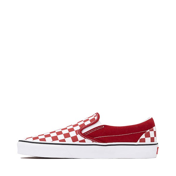 alternate view Vans Slip-On Checkerboard Skate Shoe - Chili PepperALT1