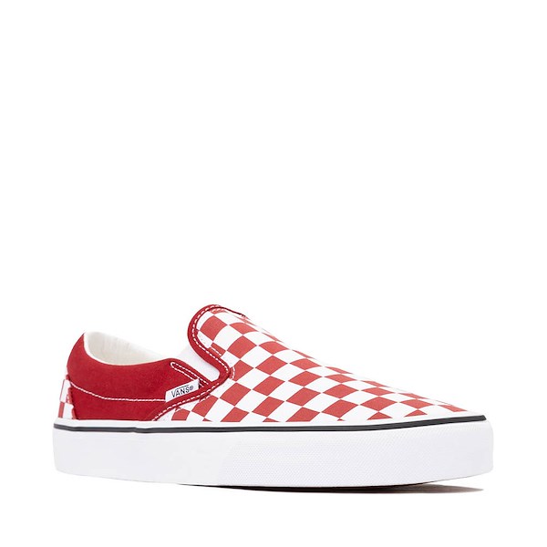 alternate view Vans Slip-On Checkerboard Skate Shoe - Chili PepperALT5