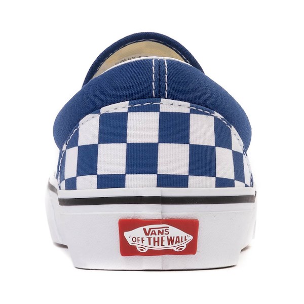 alternate view Vans Slip-On Checkerboard Skate Shoe - True BlueALT4