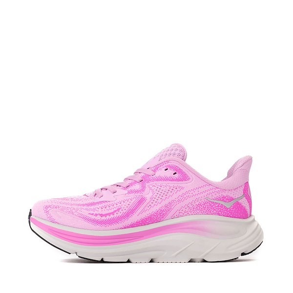 alternate view Womens HOKA Clifton 10 Athletic Shoe - Flower Nectar / Neon FuchsiaALT1