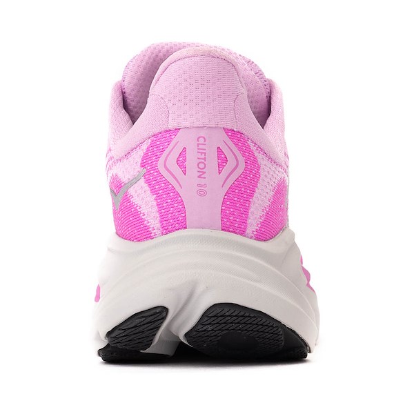 alternate view Womens HOKA Clifton 10 Athletic Shoe - Flower Nectar / Neon FuchsiaALT4