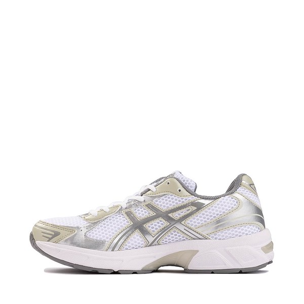 alternate view Womens ASICS Gel-1130 Athletic Shoe - White / Dried Leaf GreenALT1