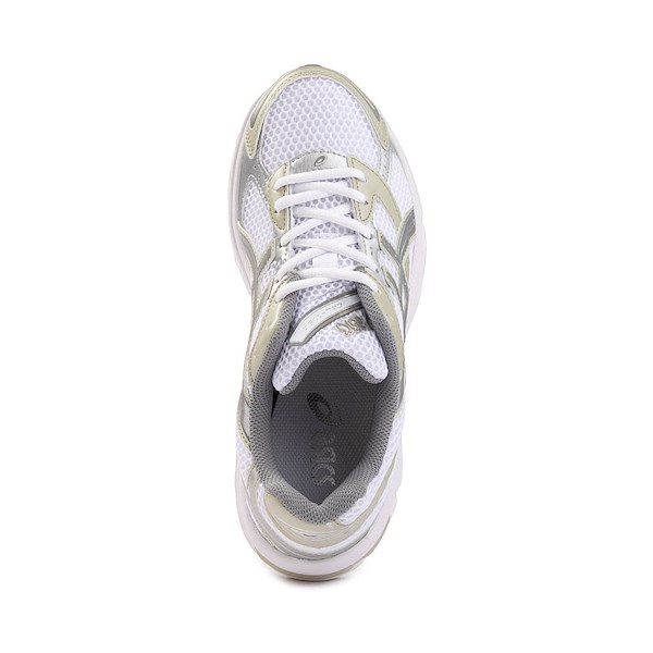 alternate view Womens ASICS Gel-1130 Athletic Shoe - White / Dried Leaf GreenALT2