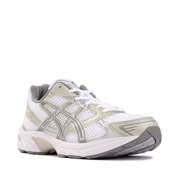 alternate view Womens ASICS Gel-1130 Athletic Shoe - White / Dried Leaf GreenALT5
