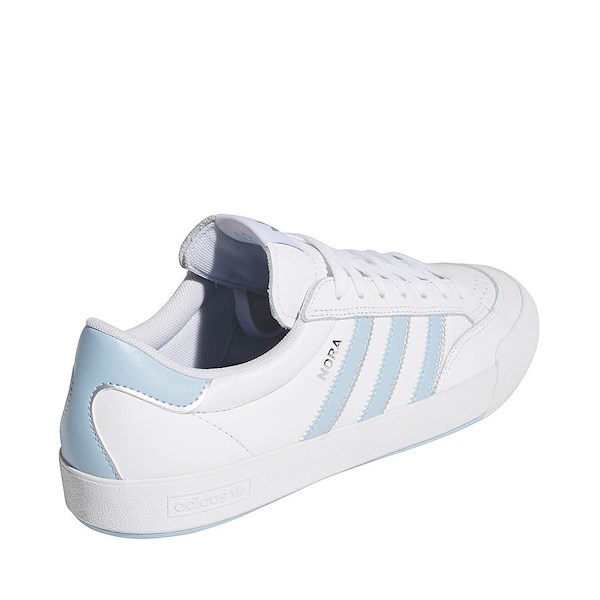 alternate view adidas Nora Skate Shoe - White / Clear Sky / Silver MetallicALT4