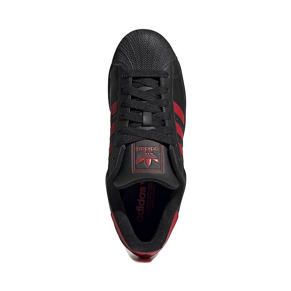 alternate view adidas Superstar II Athletic Shoe - Core Black / Better Scarlet / Core BlackALT2