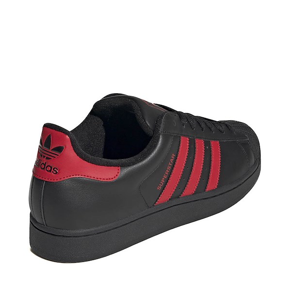 alternate view adidas Superstar II Athletic Shoe - Core Black / Better Scarlet / Core BlackALT4