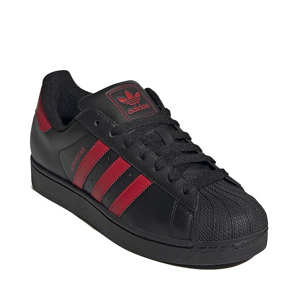 alternate view adidas Superstar II Athletic Shoe - Core Black / Better Scarlet / Core BlackALT5