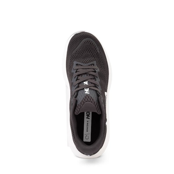 alternate view Womens HOKA Rincon 4 Athletic Shoe - Black / WhiteALT2
