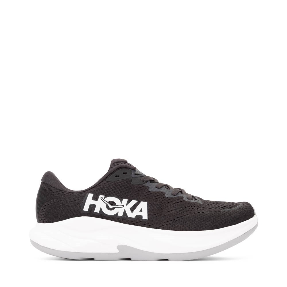 Womens HOKA Rincon 4 Athletic Shoe - Black / White