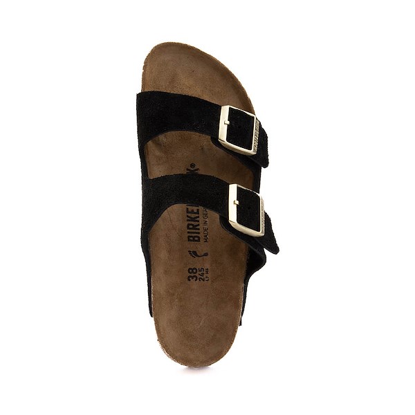 alternate view Womens Birkenstock Arizona Slide Sandal - Shimmering BlackALT2