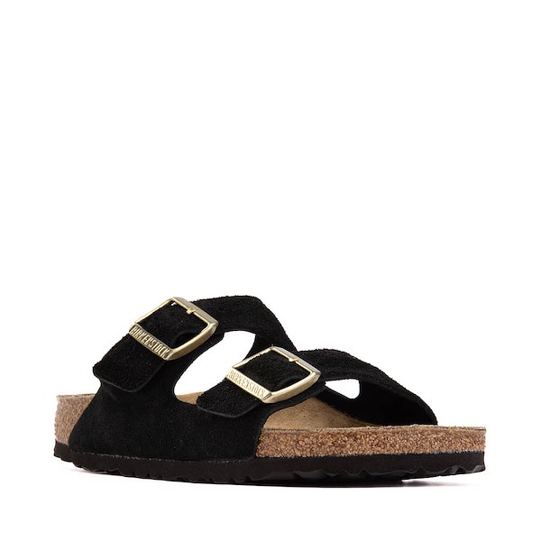 alternate view Womens Birkenstock Arizona Slide Sandal - Shimmering BlackALT5