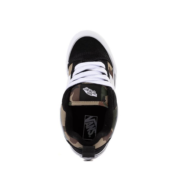 alternate view Vans Knu Skool Skate Shoe - Little Kid - Black / CamoALT2