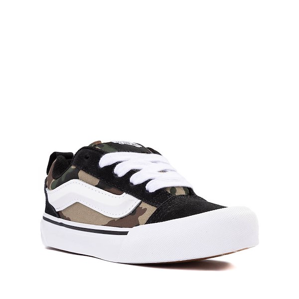 alternate view Vans Knu Skool Skate Shoe - Little Kid - Black / CamoALT5