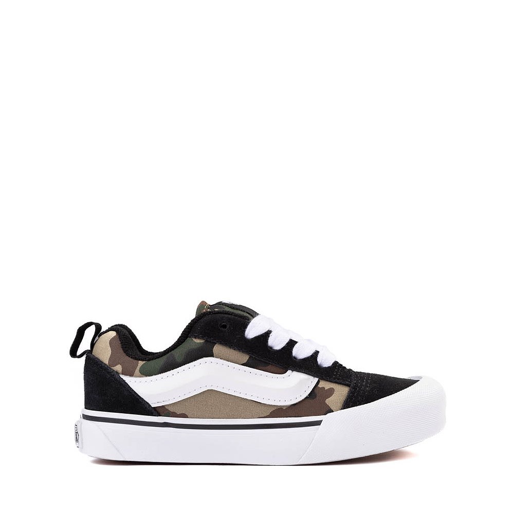 Vans Knu Skool Skate Shoe - Little Kid - Black / Camo
