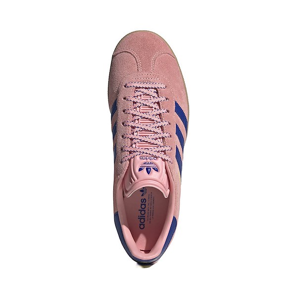 alternate view Womens adidas Gazelle Athletic Shoe - Semi Pink Spark / Lucid Blue / Pure SulfurALT2