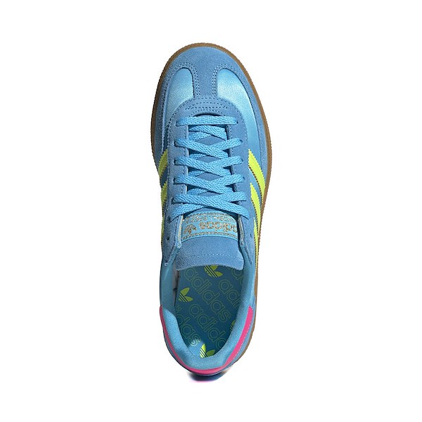 alternate view Womens adidas Handball Spezial Athletic Shoe - Sky Rush / Solar Yellow / Lucid PinkALT2