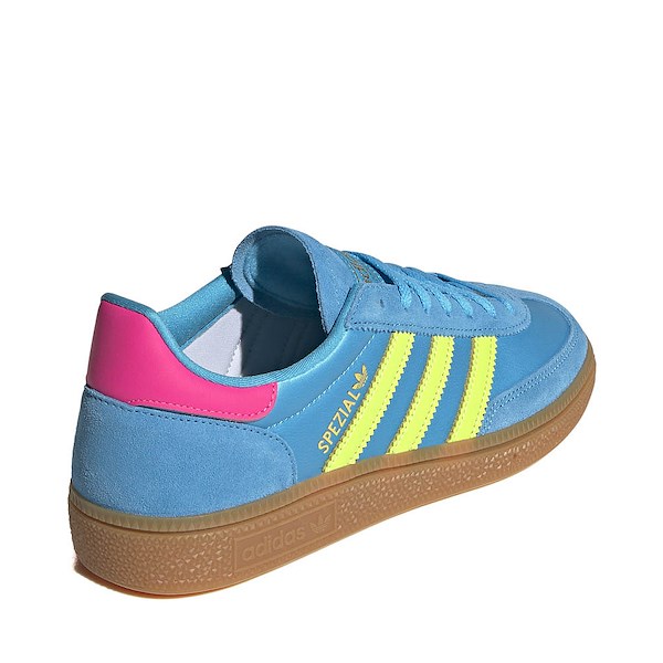 alternate view Womens adidas Handball Spezial Athletic Shoe - Sky Rush / Solar Yellow / Lucid PinkALT4
