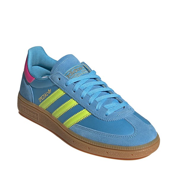 alternate view Womens adidas Handball Spezial Athletic Shoe - Sky Rush / Solar Yellow / Lucid PinkALT5