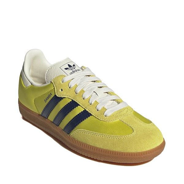 alternate view Womens adidas Samba OG Athletic Shoe - Shock Yellow / Night Indigo / Cream WhiteALT5