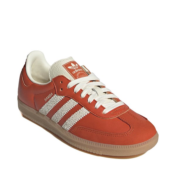 alternate view Womens adidas Samba OG Athletic Shoe - Collegiate Orange / Cream White / GumALT5
