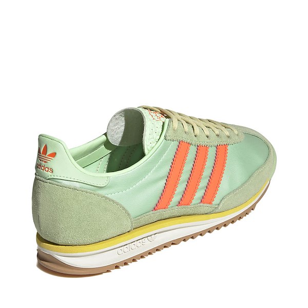 alternate view Womens adidas SL 72 OG Athletic Shoe - Semi Green Spark / Solar Orange / Off WhiteALT4