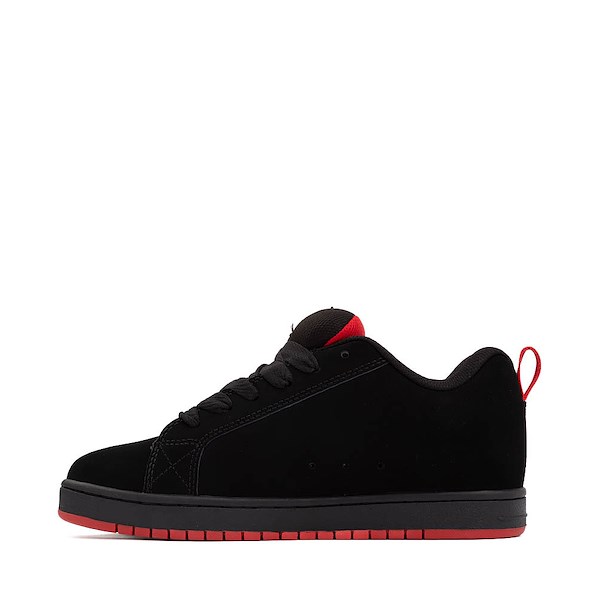 alternate view Mens DC Court Graffik Skate Shoe - Black / Gray / RedALT1