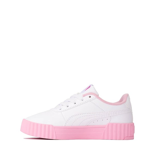 alternate view PUMA Carina 3.0 Butterfly Glitter Athletic Shoe - Little Kid / Big Kid - White / PinkALT1