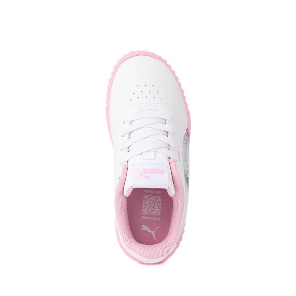 alternate view PUMA Carina 3.0 Butterfly Glitter Athletic Shoe - Little Kid / Big Kid - White / PinkALT2