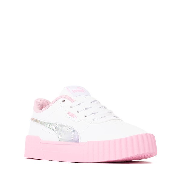 alternate view PUMA Carina 3.0 Butterfly Glitter Athletic Shoe - Little Kid / Big Kid - White / PinkALT5