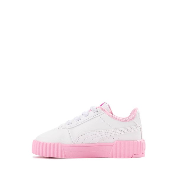 alternate view PUMA Carina 3.0 Butterfly Glitter Athletic Shoe - Baby / Toddler - White / PinkALT1