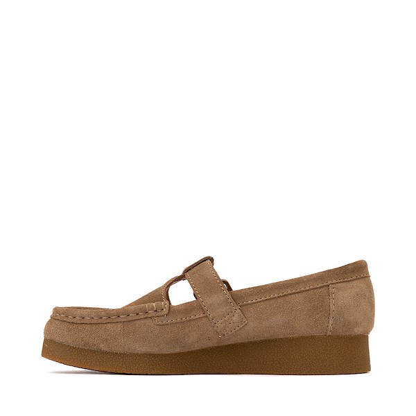 alternate view Womens Clarks Wallabee Evo T-Bar Mocassin - Dark SandALT1