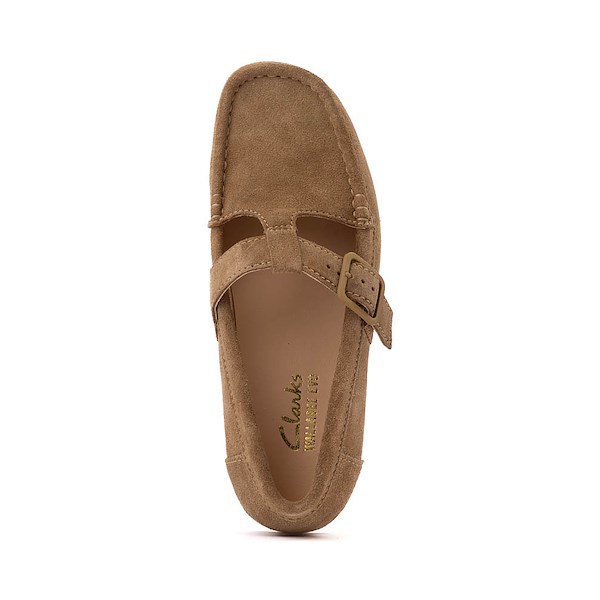 alternate view Womens Clarks Wallabee Evo T-Bar Mocassin - Dark SandALT2