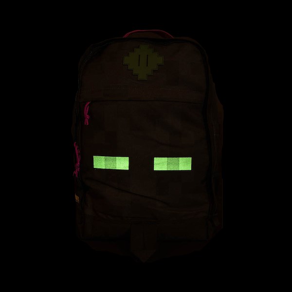 alternate view Minecraft Enderman Glow-In-The-Dark Backpack - BlackALT1B