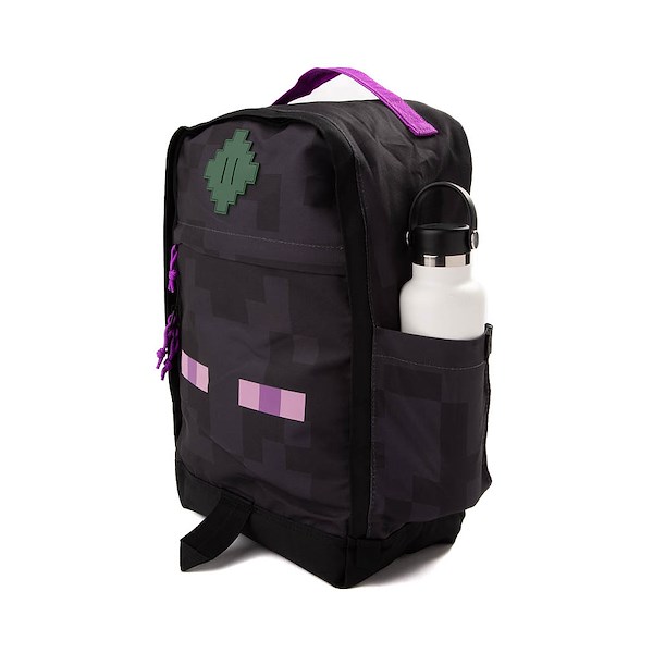 alternate view Minecraft Enderman Glow-In-The-Dark Backpack - BlackALT4
