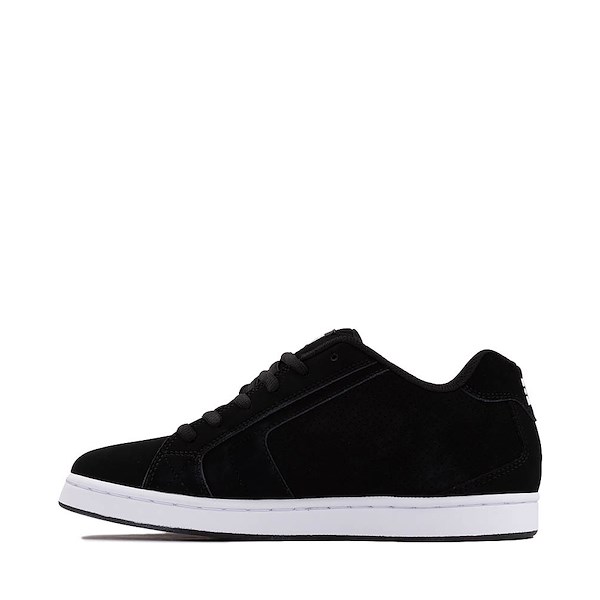 alternate view Mens DC Net Skate Shoe - Black / WhiteALT1