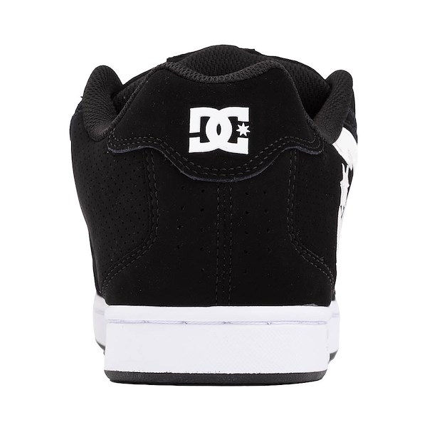alternate view Mens DC Net Skate Shoe - Black / WhiteALT4