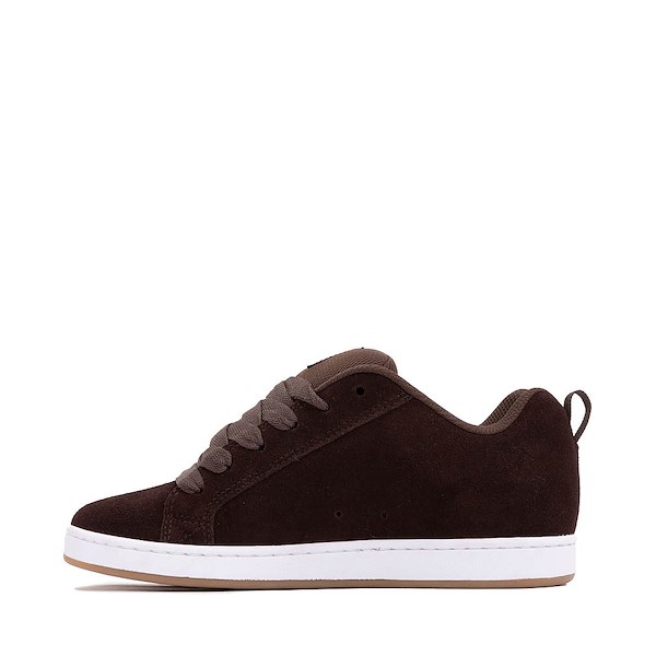 alternate view Womens DC Court Graffik Skate Shoe - Brown / PinkALT1