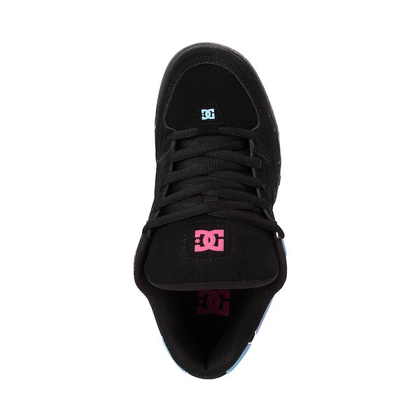 alternate view Womens DC Command Skate Shoe - Black / Pink / BlueALT2