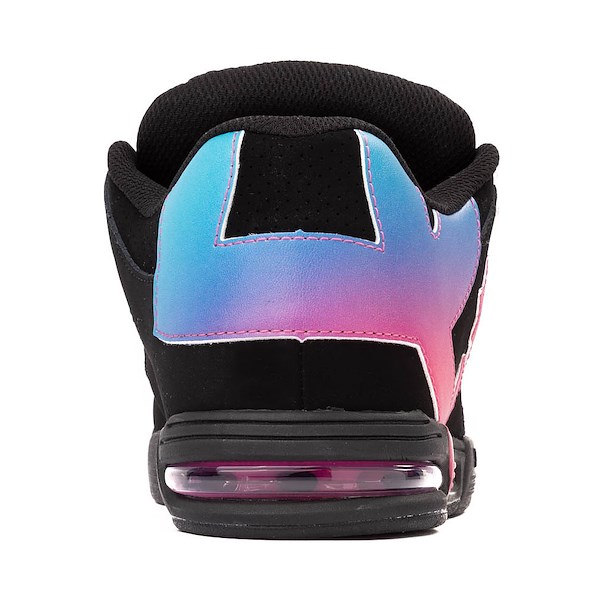 alternate view Womens DC Command Skate Shoe - Black / Pink / BlueALT4