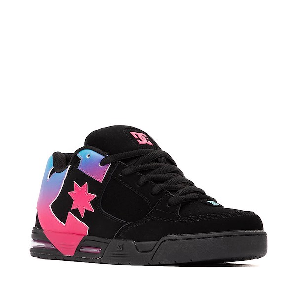 alternate view Womens DC Command Skate Shoe - Black / Pink / BlueALT5