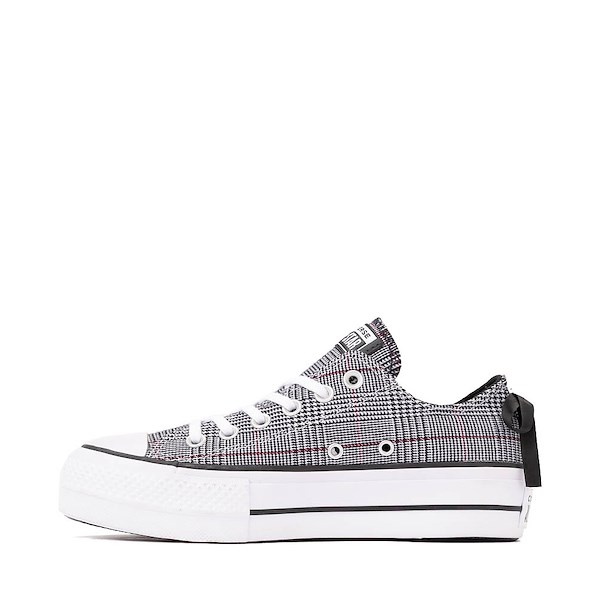 alternate view Womens Converse Chuck Taylor All Star Lift Plaid Low-Top Sneaker - Black / WhiteALT1