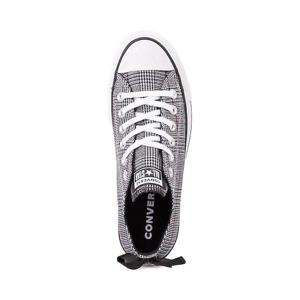 alternate view Womens Converse Chuck Taylor All Star Lift Plaid Low-Top Sneaker - Black / WhiteALT2
