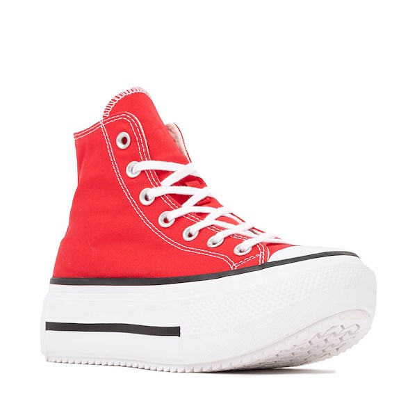 alternate view Converse Chuck Taylor All Star Lift Double Stack High-Top Sneaker - Black / WhiteALT5